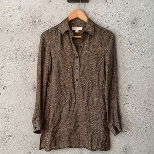 Michael Kors Snake Print Tunic Blouse